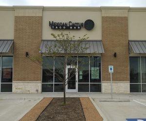 Installed channel letter sign