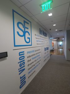 Close up - dimensional letters
