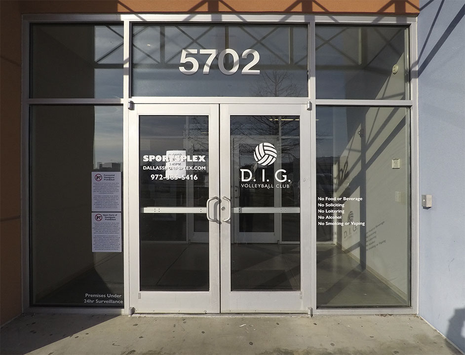 Dallas, TX – Banners and Window Graphics for Dallas Sportsplex