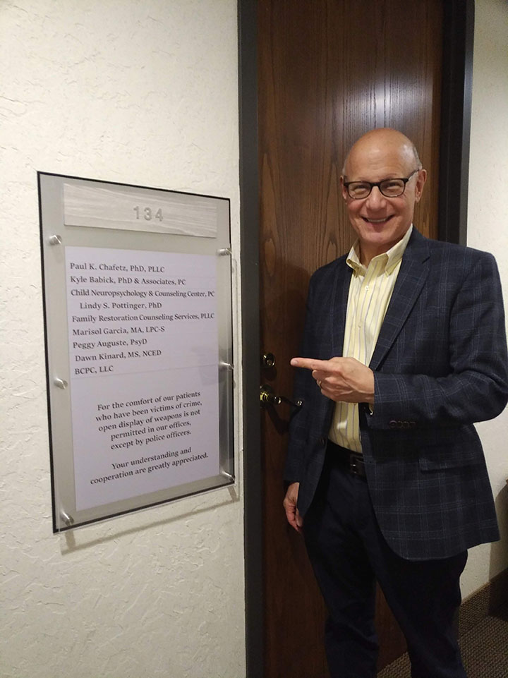 Dallas, TX – Office Directory Sign for Dr. Paul Chafetz