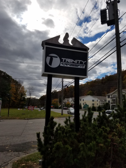 cabinet road side sign in Ridgefield CT
