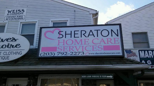 Lightbox cabinet signs Danbury CT