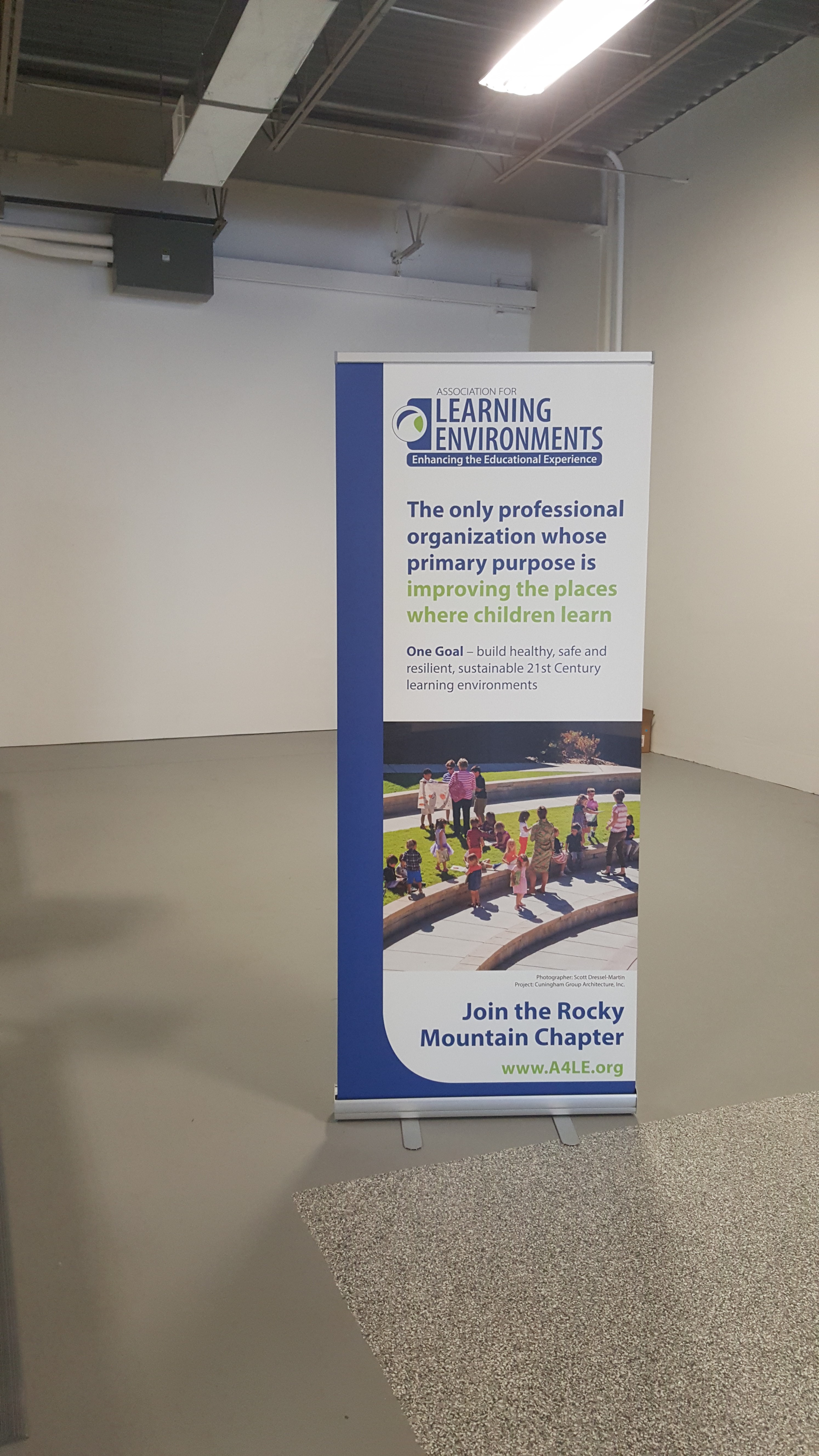 Denver, CO – Custom Pop-Up Banner Advertising for Cunningham Group Architecture