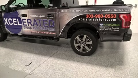 Denver, CO - Custom Installed Truck Wraps for Xcelerated Signs and Graphics