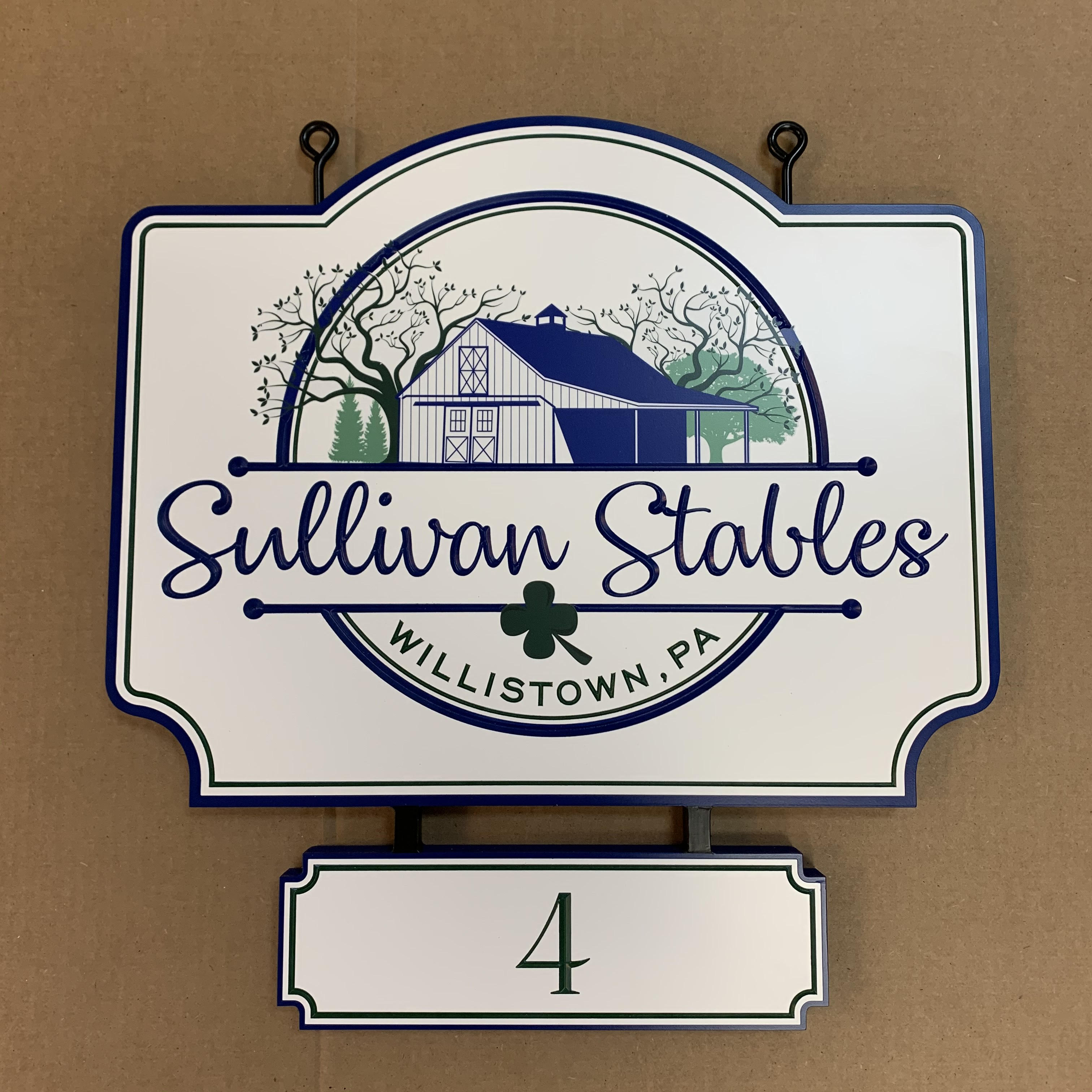 Chester County, PA – 3 Styles of Custom Hanging Address and Site Location Signs