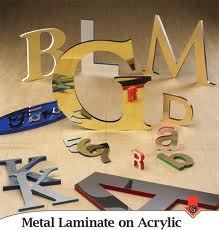 Dimensional Letters - metal laminate Gemini
