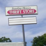 Pole signs rise above buildings and other obstructions so they can be seen from a distance. 