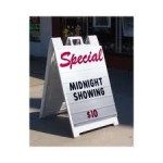 Changeable letter A-frame sign