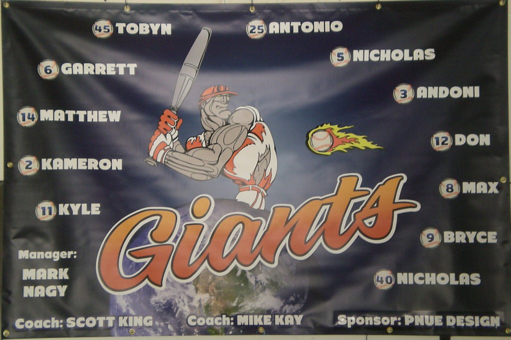 Team Banners create excitement.