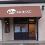 Awnings make classy business signs. 