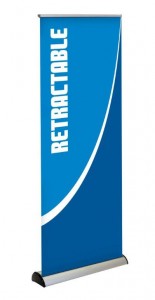Roll up banner stand