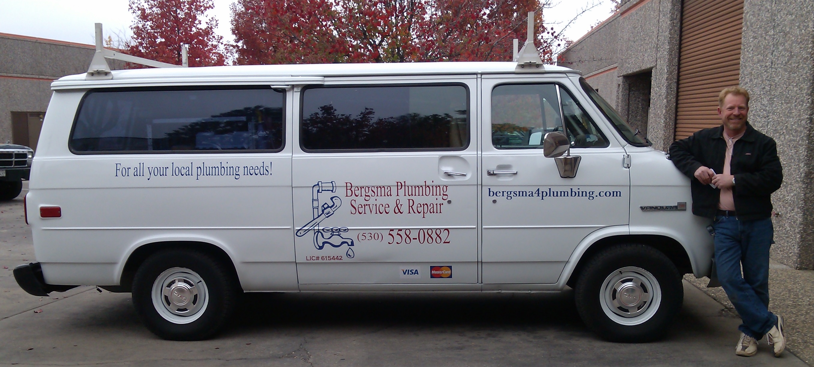 Vehicle Graphics for Bergsma Plumbing in Placerville CA by Spot-On Signs &amp; Graphics