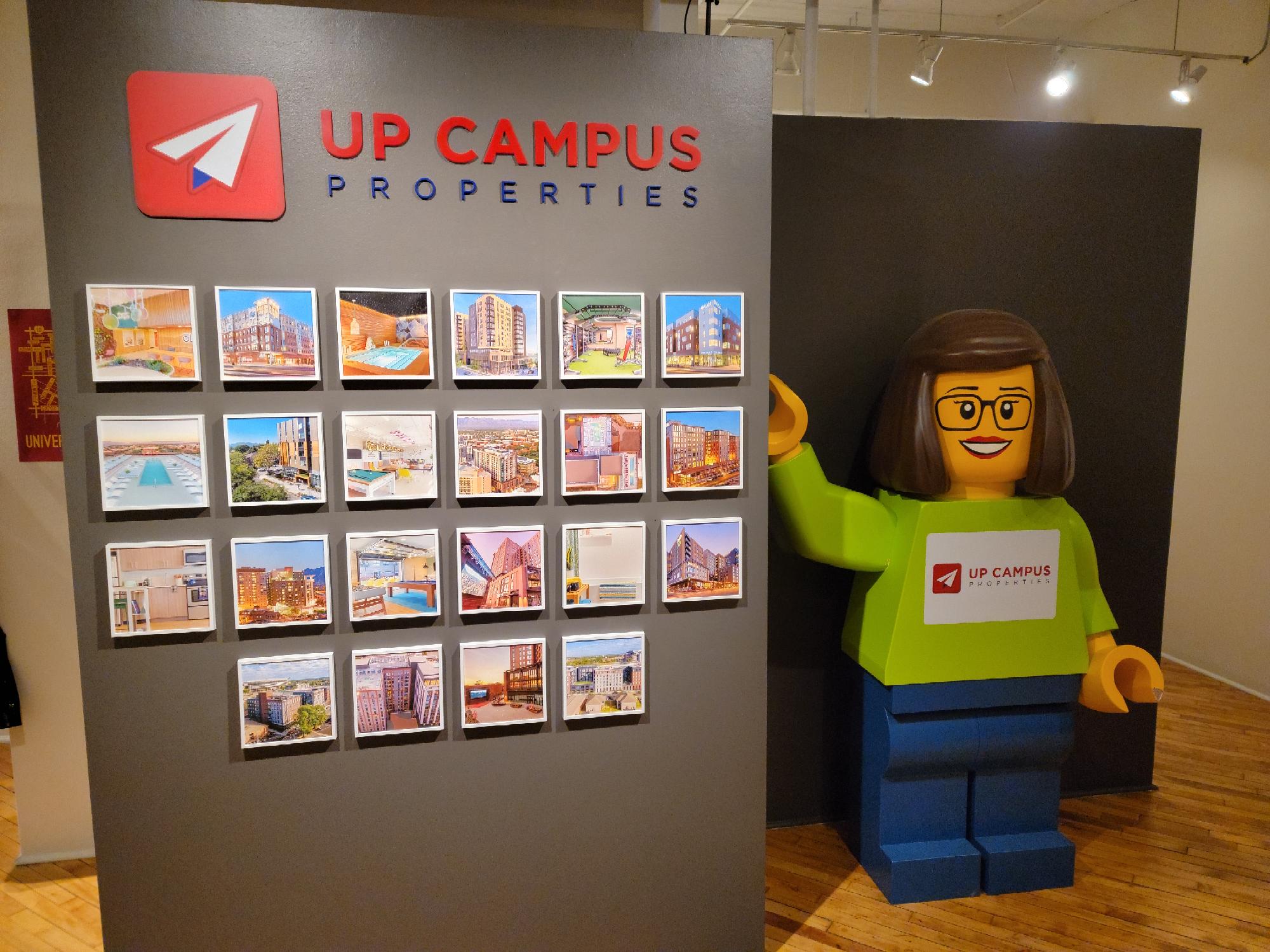 Property Developer Adds 3D Letter Lobby Sign in Chicago IL Plus Lobby Lego Decal