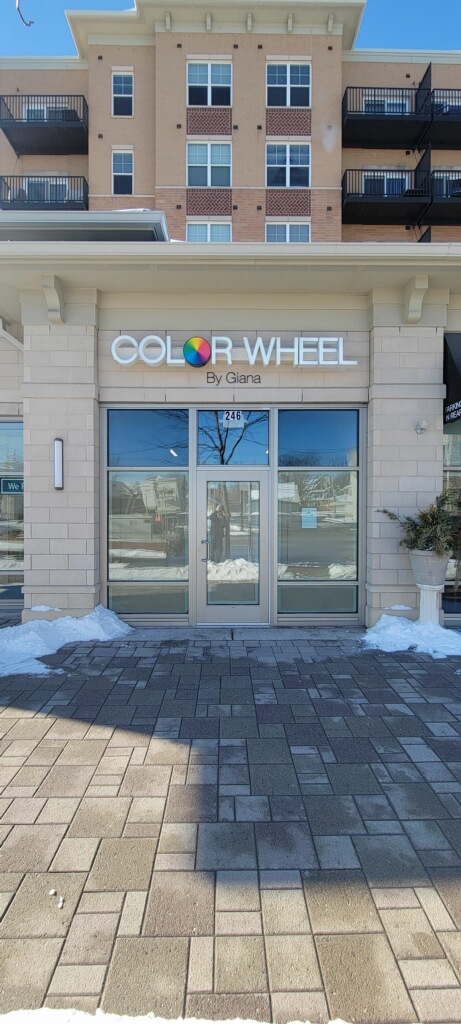 Elmhurst Illinois - Color Wheel Products Illuminates with Channel Letters!