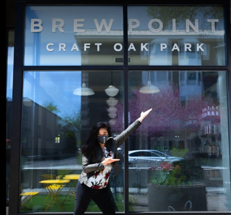 Oak Brook IL - Brewpoint Coffee Opens and Welcomes with Vinyl Window Lettering!