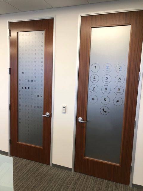 Vinyl Window Graphics for Office Privacy in SoCal