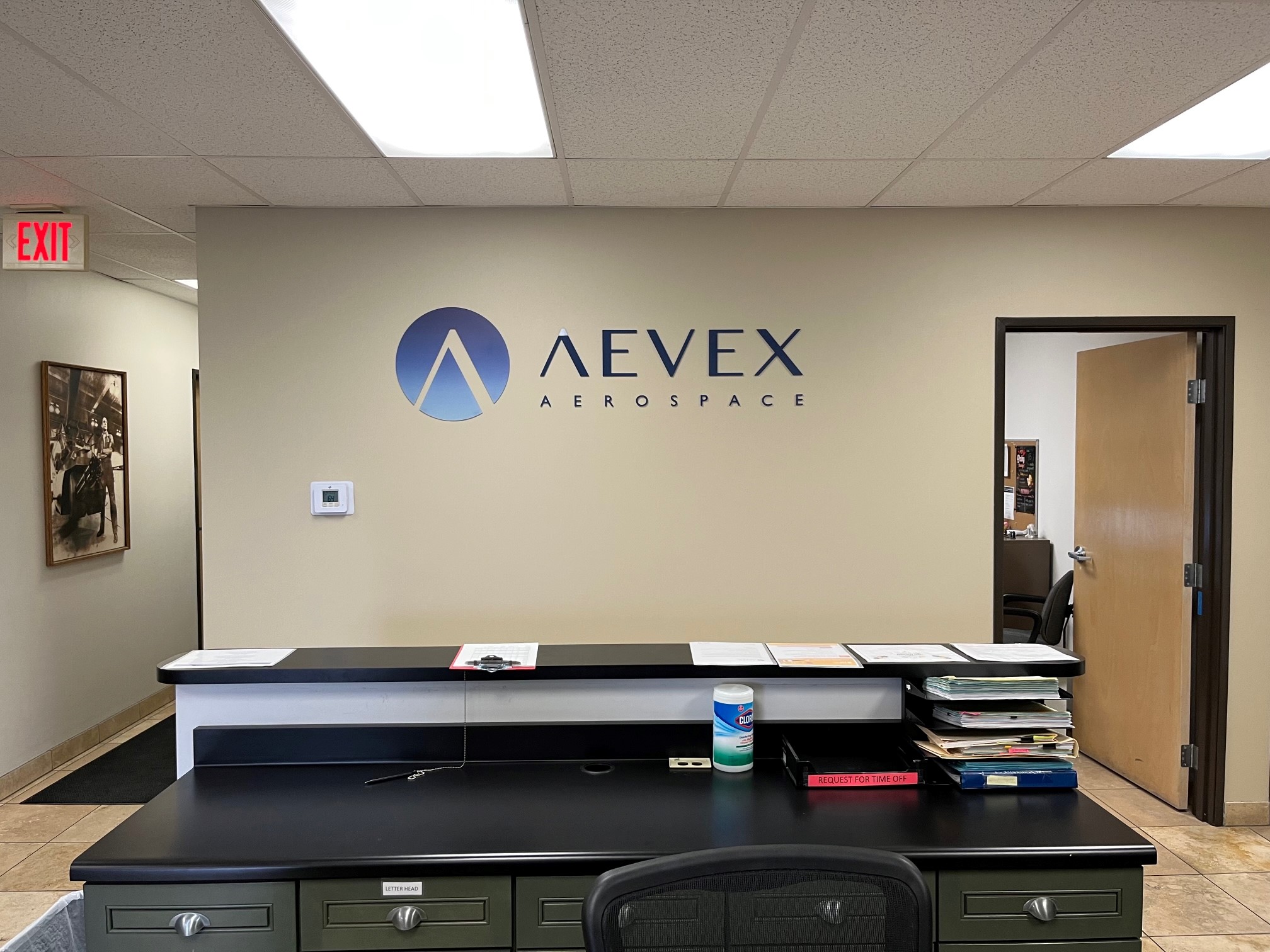 3D Letter logo lobby sign in Murrieta CA