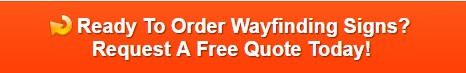 warehouse wayfinding signs