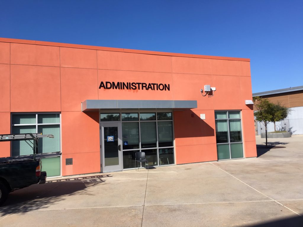 3D Cast Aluminum Building Letters for Middle Schools in San Diego CA