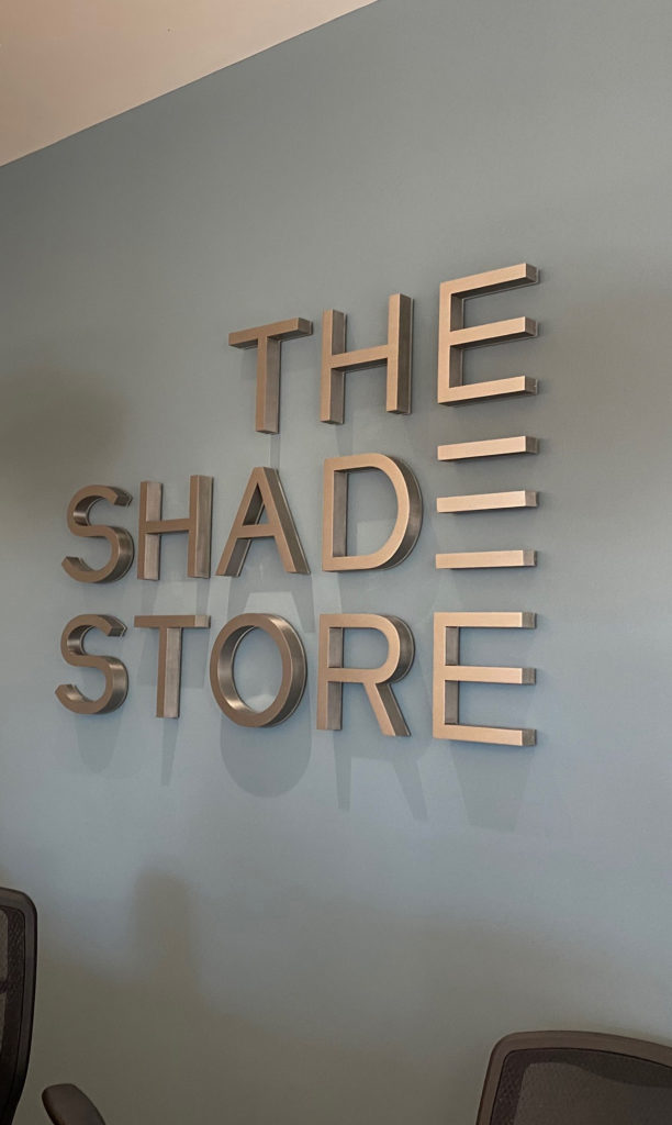 interior back-lit channel letters in San Diego County CA