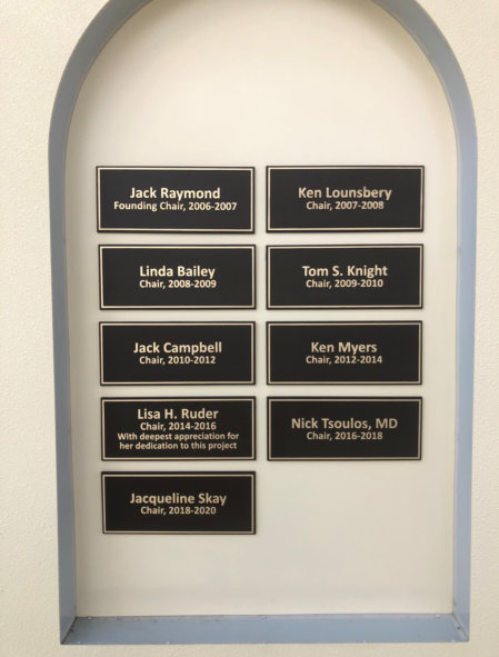sponsor and donor plaques for Escondido CA
