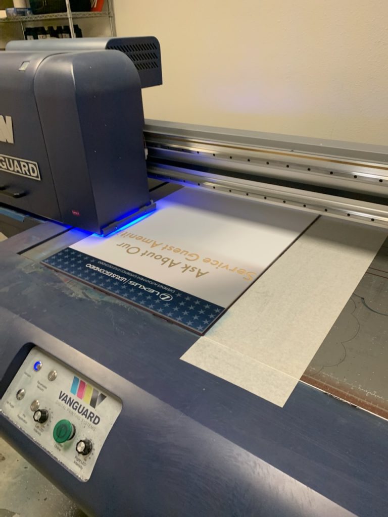 sales signs made with flatbed printer in Escondido CA