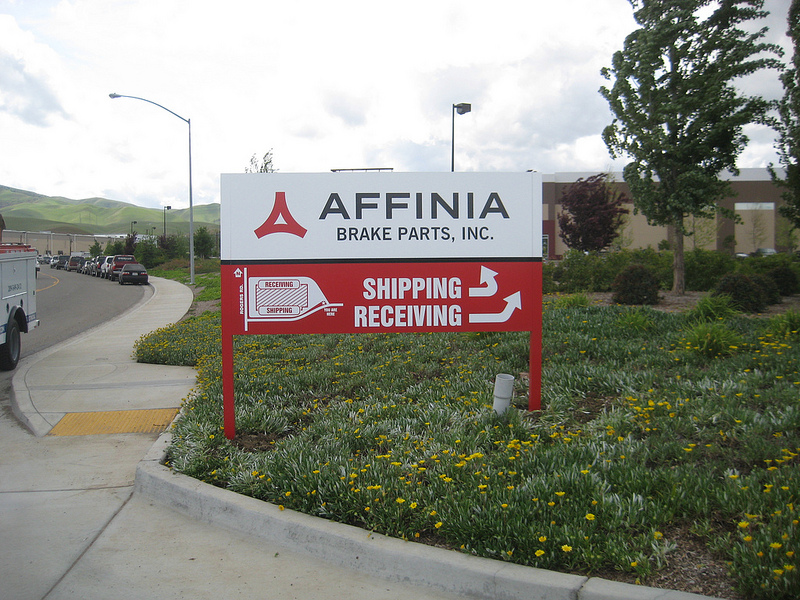 warehouse wayfinding signs