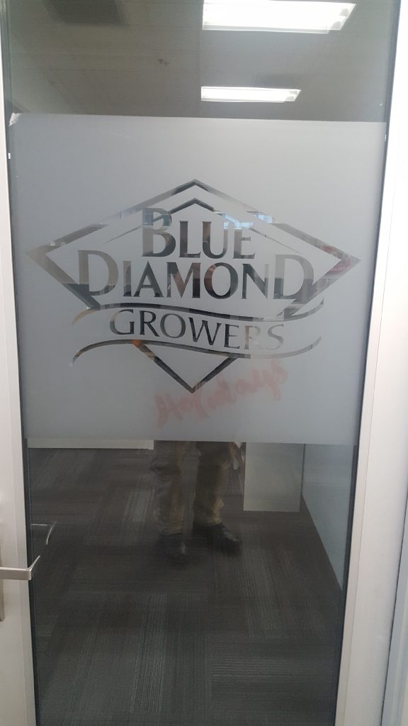 Frosted Door Graphics in Carlsbad CA