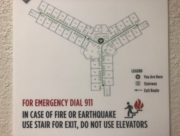 warehouse wayfinding signs