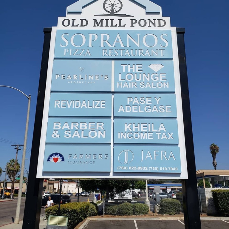 Escondido CA Tenant Panel Sign
