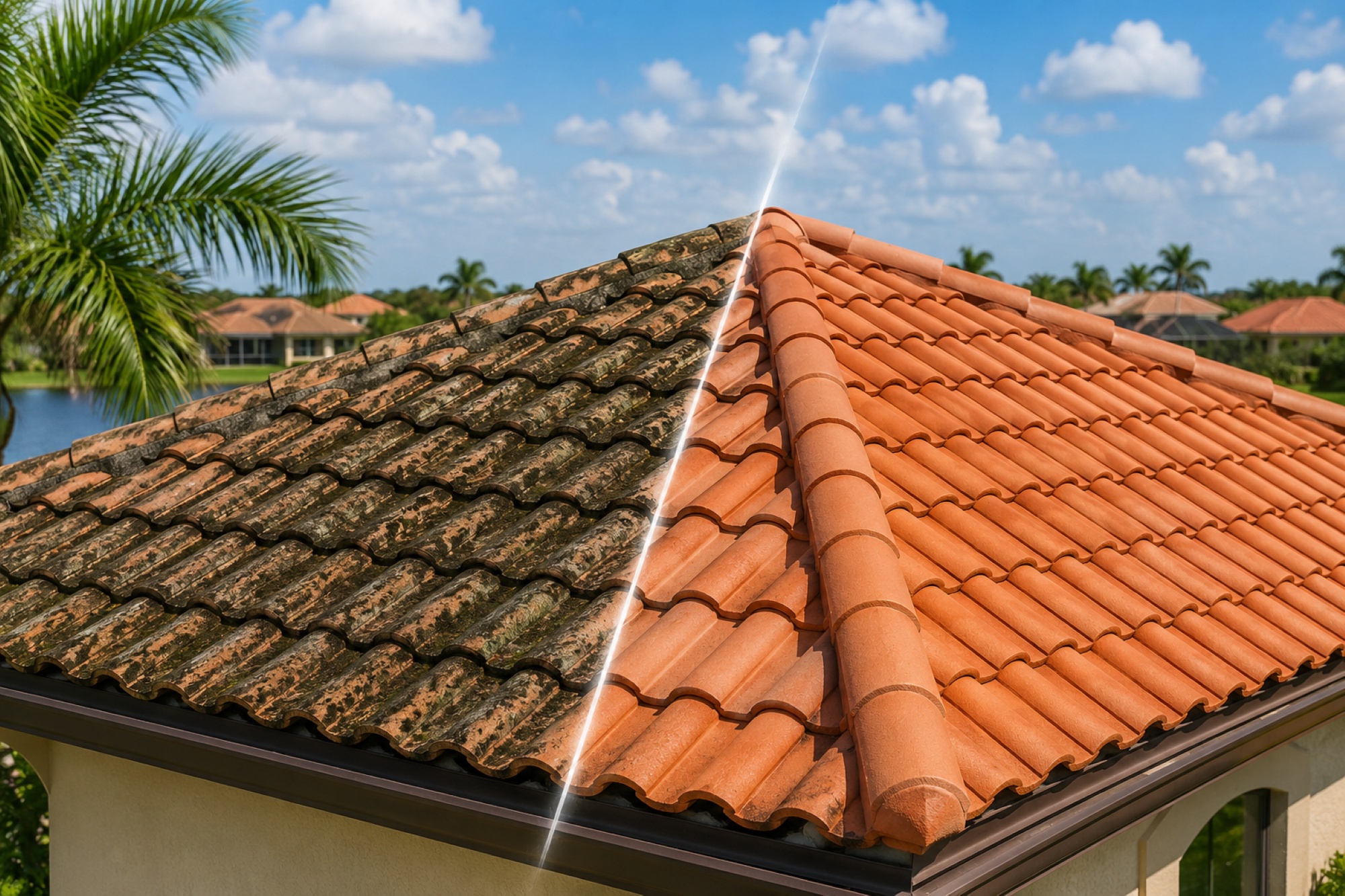Estero, FL — Is Algae Damaging Your Tile Roof and How to Remove It?