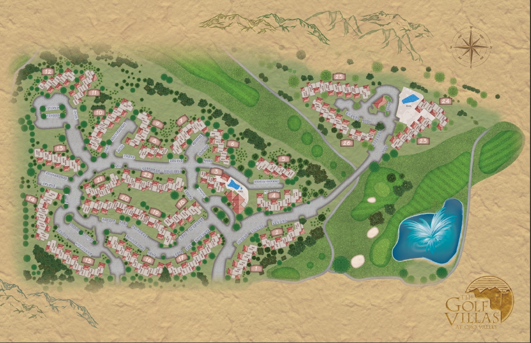 Custom Brochure Design & Printing for Detroit, MI Area Property Management Company's AZ Golf Villas Property