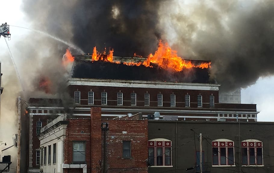 Fire Damage in a Commercial Property