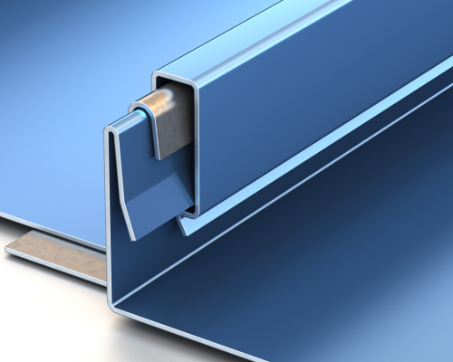 The DMC 175S is distinctive for its broad width seam by Drexel metals featured at PRG Roofing Company