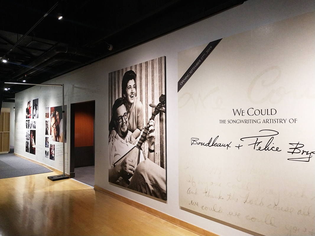 Custom wall murals for the Country Music Hall of Fame in Nashville, TN printed and installed by 12-Point SignWorks.