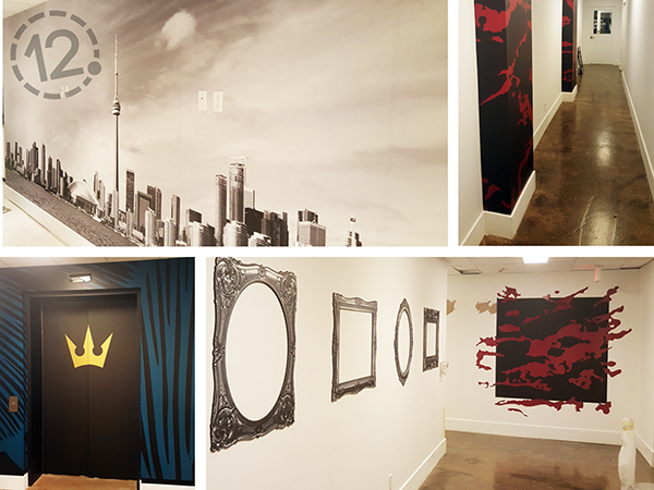 The new 'back of the house' at the Bisha Hotel Toronto is both lively and fun! 12-Point SignWorks - Franklin, TN