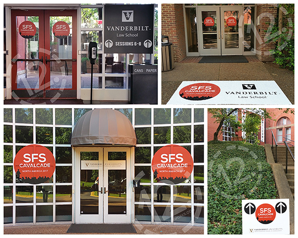 Wayfinding signage can be installed on many different types of surfaces! 12-Point SignWorks - Franklin TN