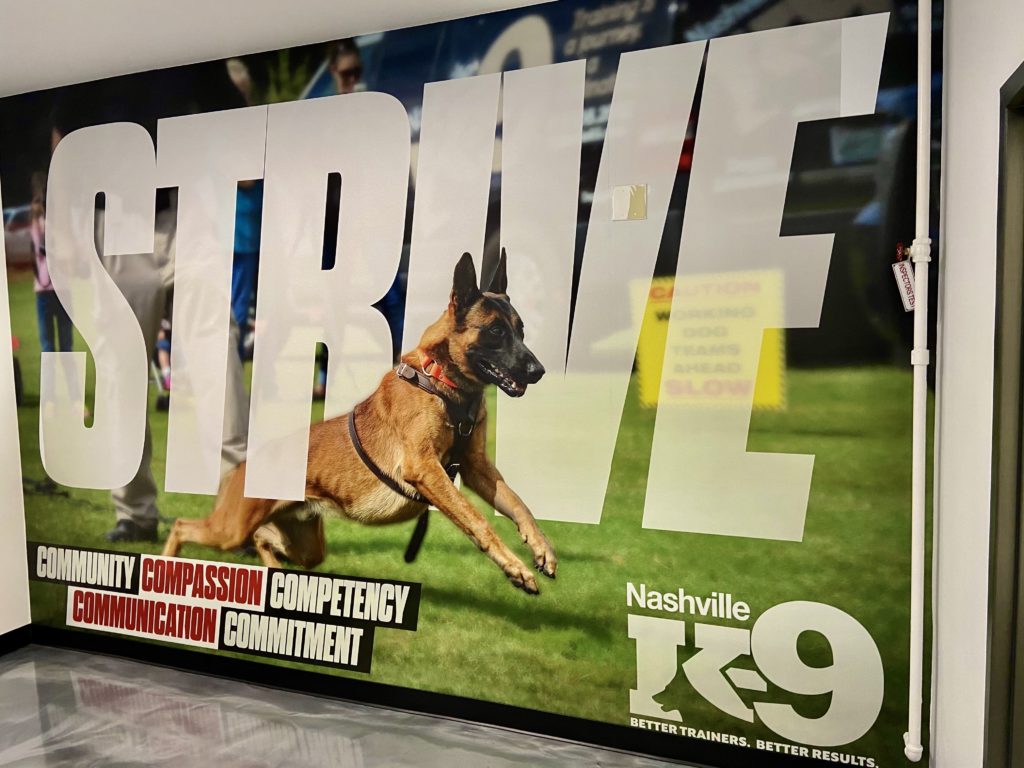 Wall Mural for Nashville K-9 (12-Point SignWorks)