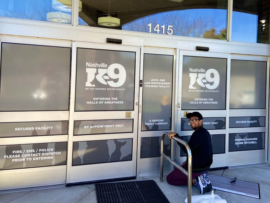 Facility Branding Graphics for Nashville K-9 by 12-Point SignWorks Facility Branding Graphics for Nashville K-9 by 12-Point SignWorks