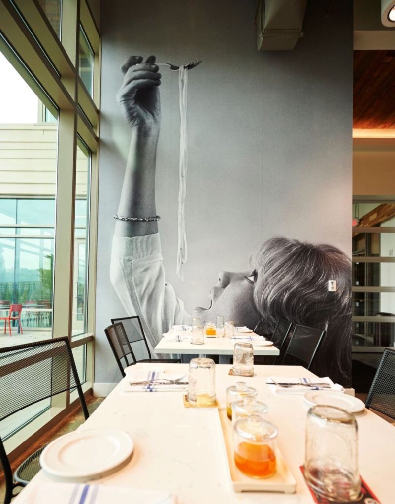 Custom Mural for Pastatria in Nashville, TN installed by 12-Point SignWorks Custom Mural for Pastatria in Nashville, TN installed by 12-Point SignWorks
