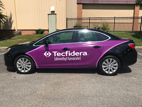 Temporary Vinyl Wrap for Carvertise