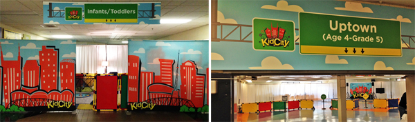These photos show a collection of the new signs that we fabricated for COTC's Franklin location.