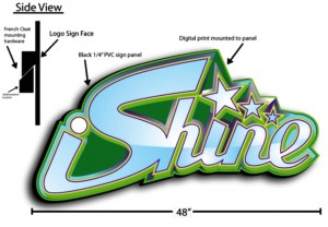 12 point signworks, dimensional logo sign