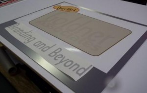 Logo Sign, Dimensional Logo Sign, Lobby Sign, Brushed Aluminum Sign, Digital Print Sign, 12 point signworks