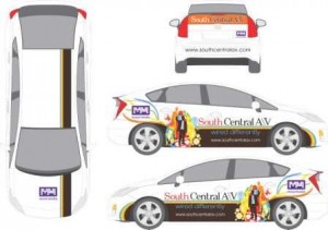 car wrap, vehicle wrap, custom car wrap design, 12 point signworks