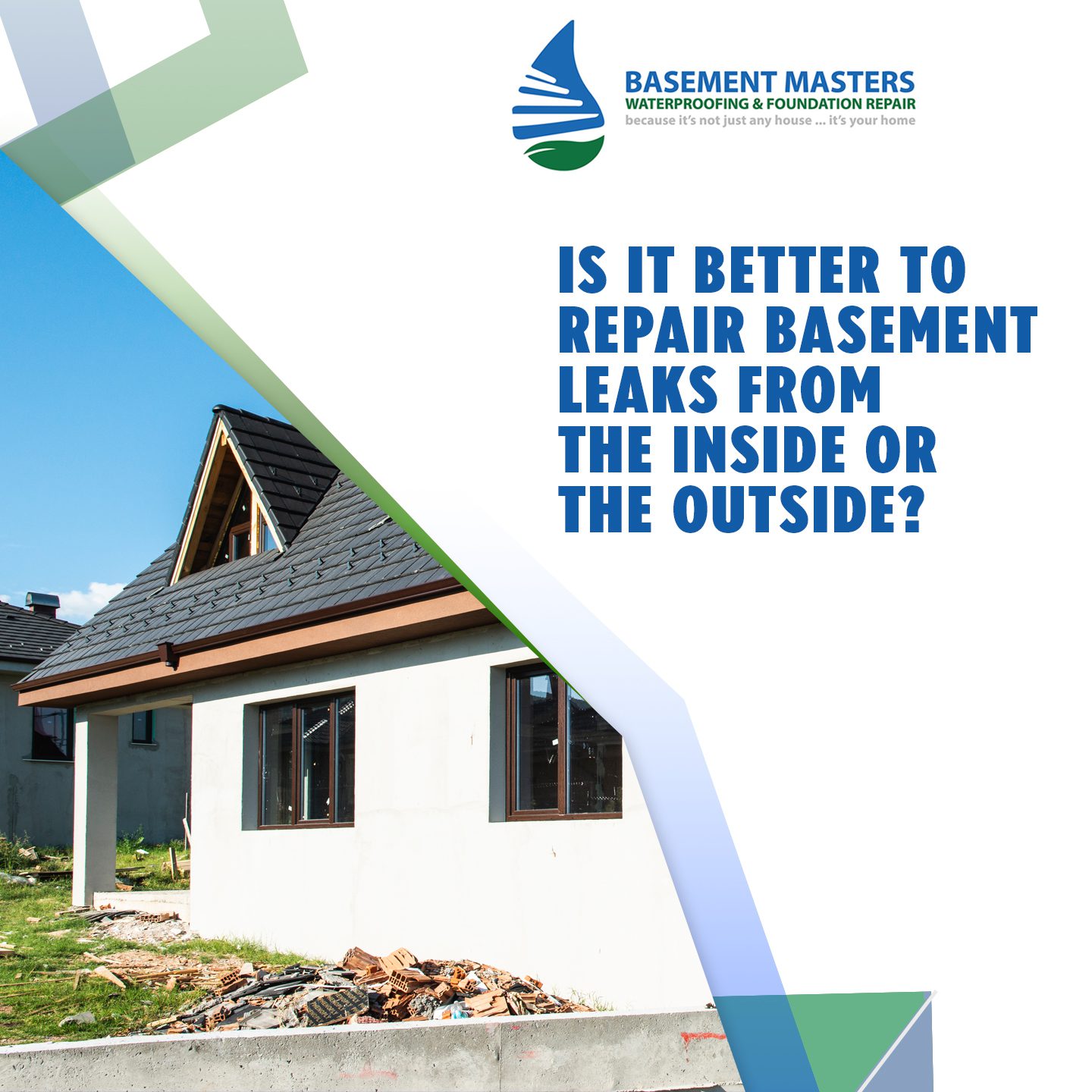 Is It Better to Repair Basement Leaks Inside or Outside? | Basement Masters