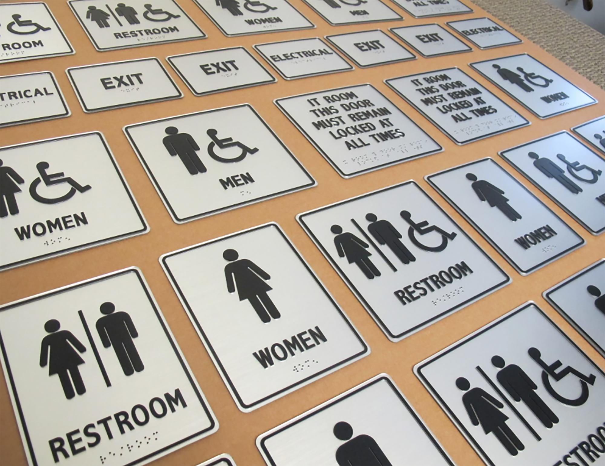 Castro Valley, CA - Types of Custom ADA Signs Installed by a Sign Company