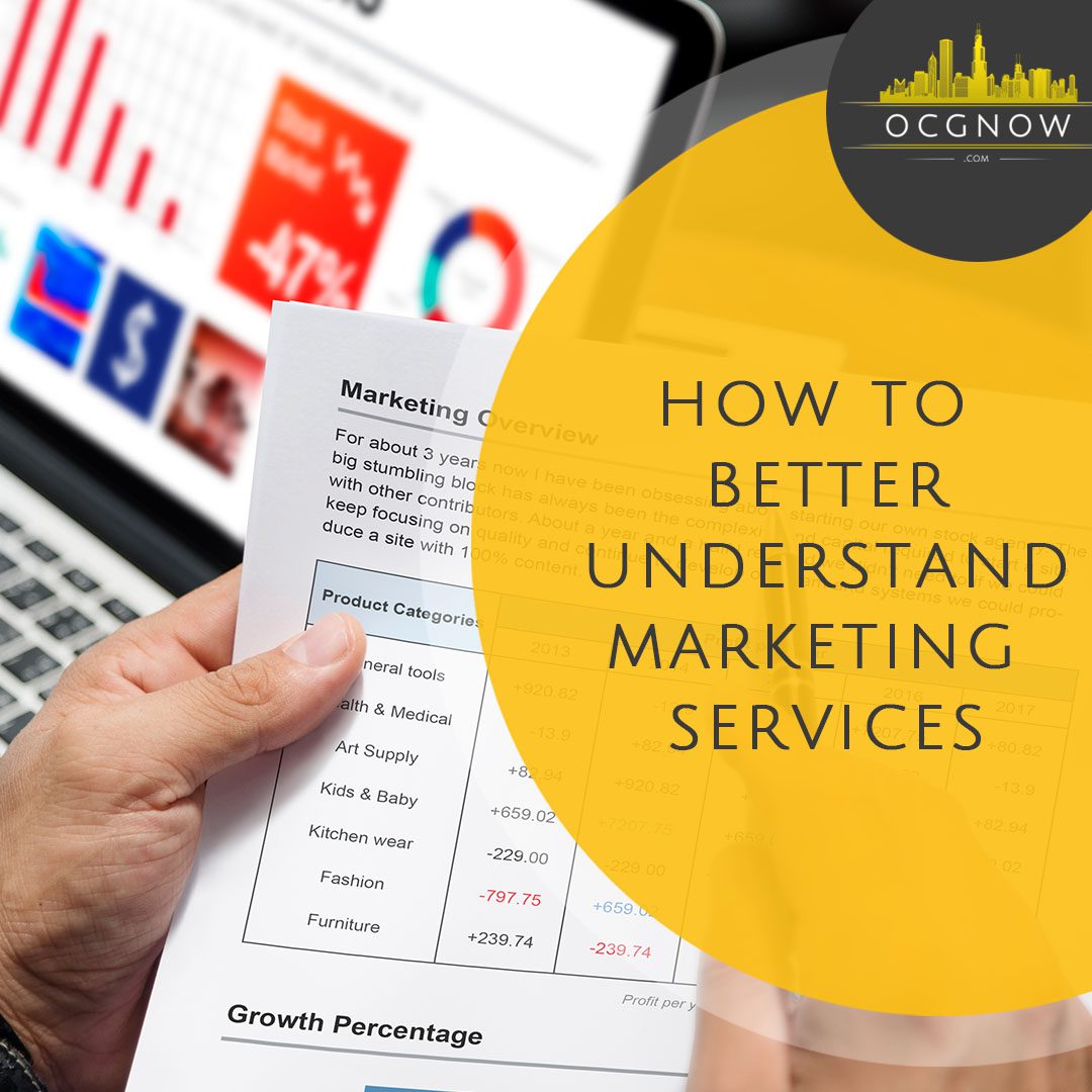Man looking through marketing report to understand digital marketing services