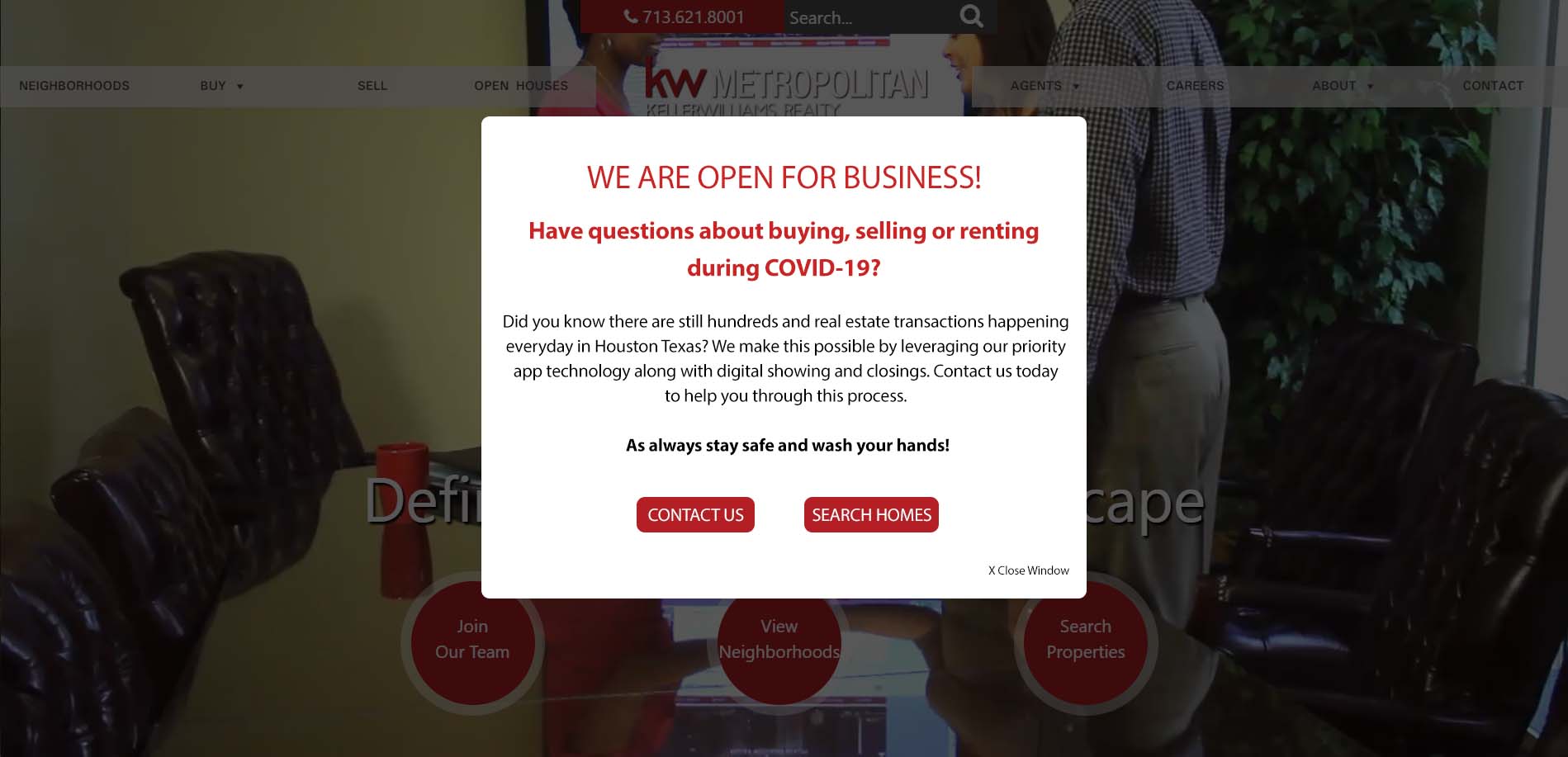 Houston, TX – Coronavirus Website, Online and Social Media Business Updates