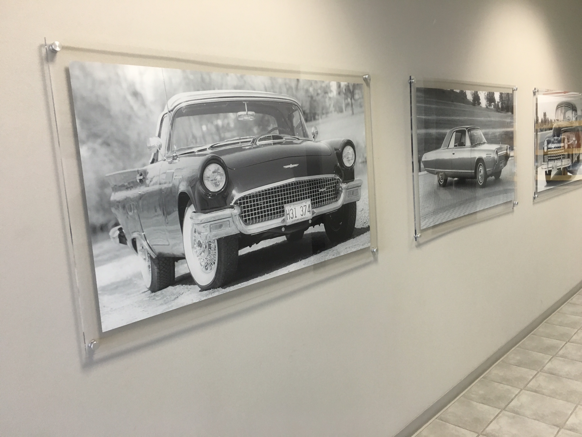 Tomball, TX – Wall Graphics Bring in Antique Designs for Customer Wall at Dodge